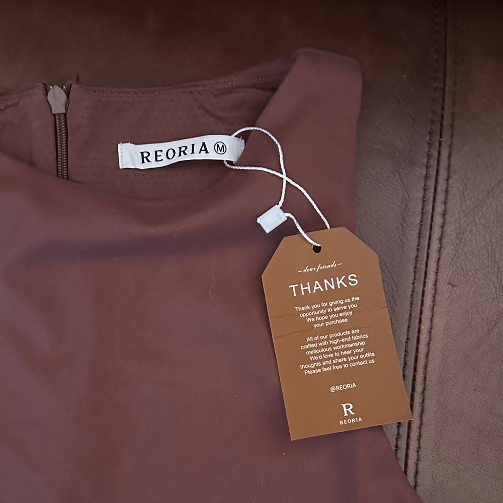 ReoRia | NWT Coffee Sleeveless Jumpsuit - Women’s Medium - Picture 7 of 13